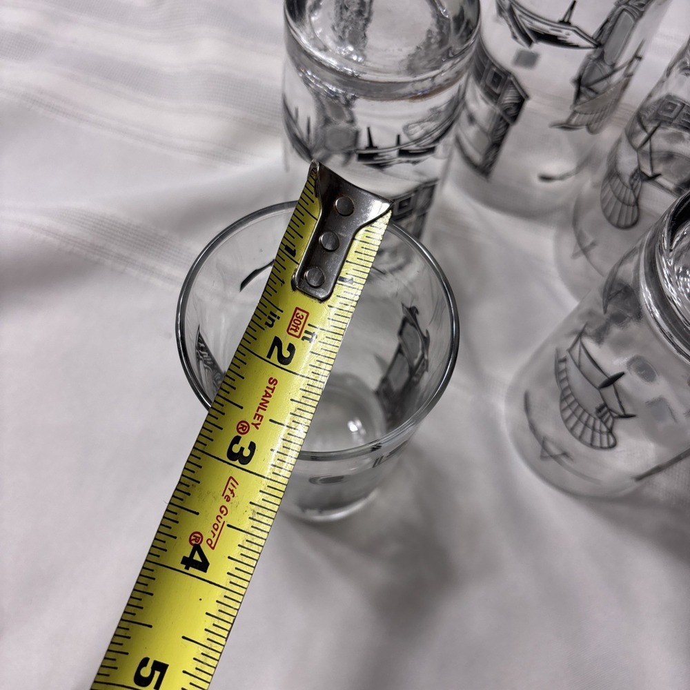 Libbey Colonial Homestead Vintage Drinking Glasses High Ball Set of 5 - Picture 9 of 10